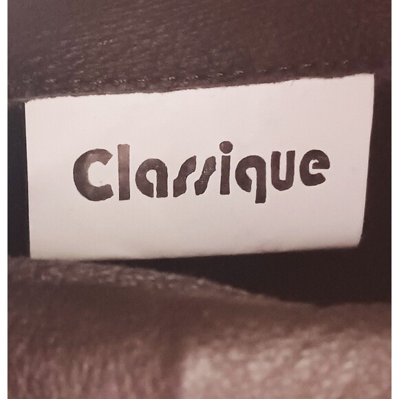 Classique Women's Brown Leather Slouch Short Boots Size 10 Wide - Picture 7 of 9